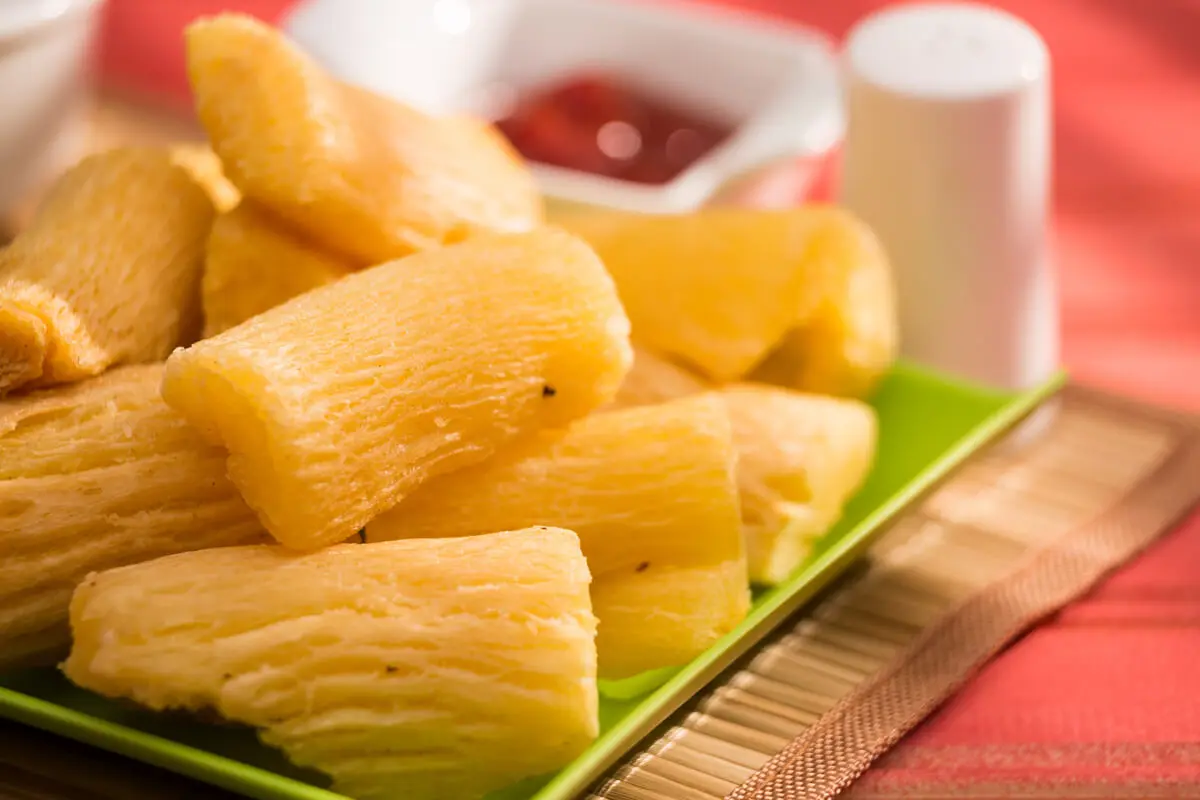 Yuca frita.