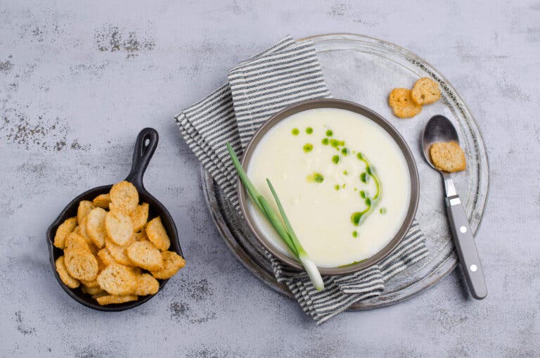 Receta de crema de puerro y pera