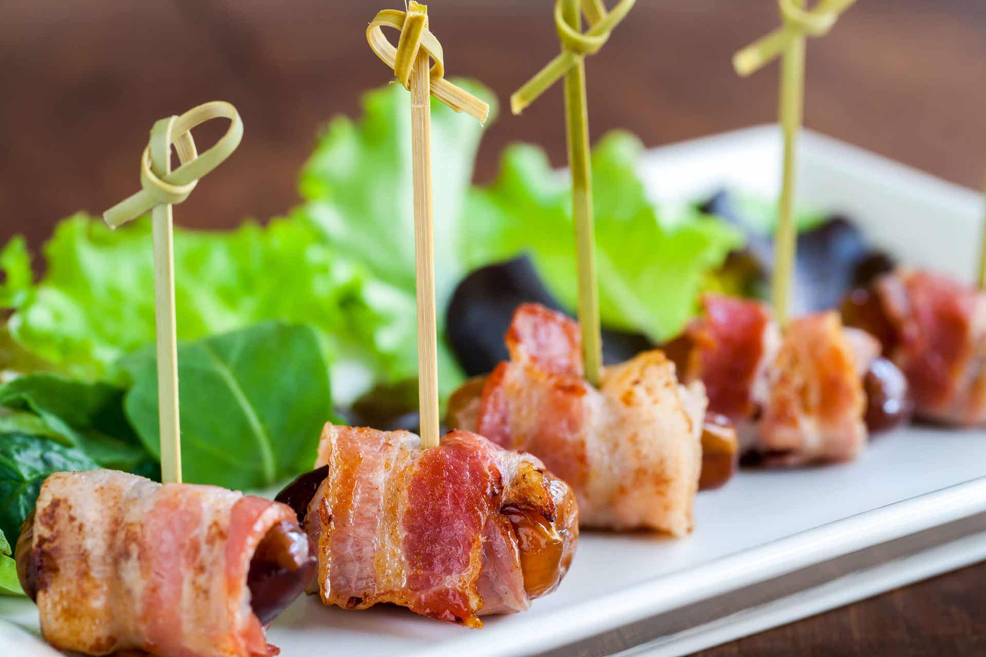 Dátiles con bacon: receta fácil y rápida