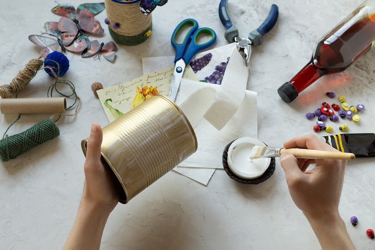 5 pasos para hacer decoupage con Mod Podge