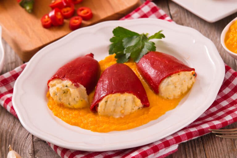 Receta de pimientos rellenos de bacalao