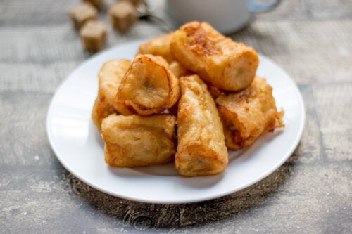 Receta de buñuelos de plátano