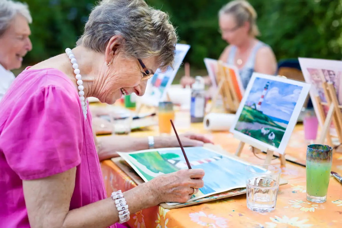 Peinture pour les personnes âgées.