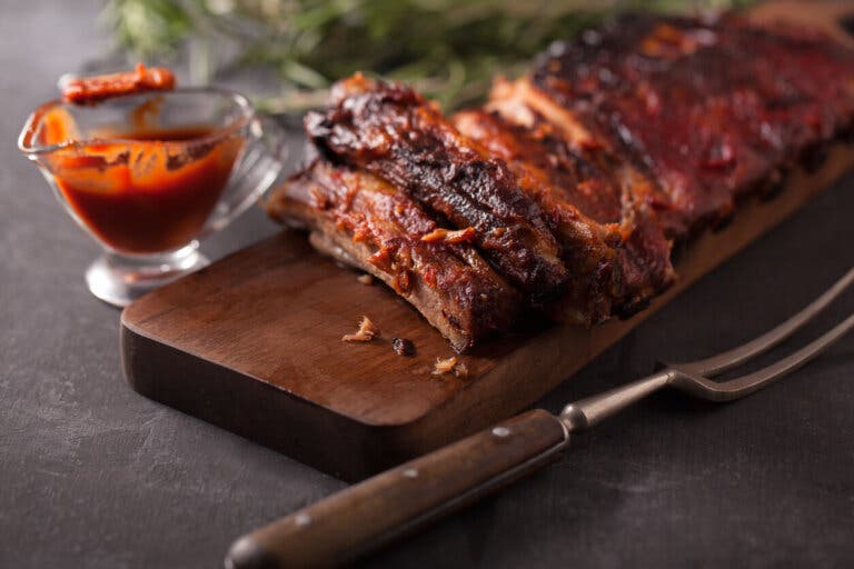 Deliciosa receta de costillas en salsa barbacoa