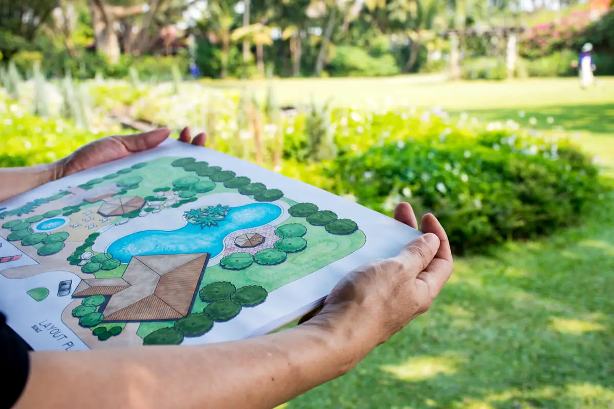 Planificación de un jardín.