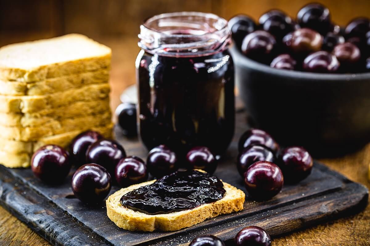 Mermelada de uva casera