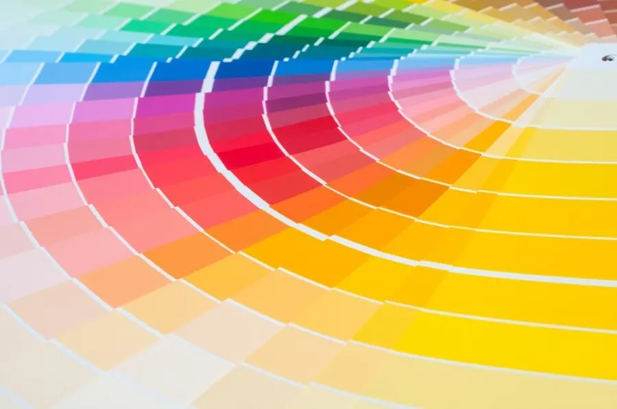 Paleta de colores para decoración.