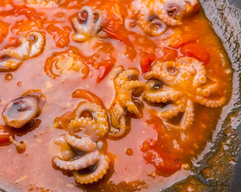 ¿Cómo hacer pulpo en salsa picante?