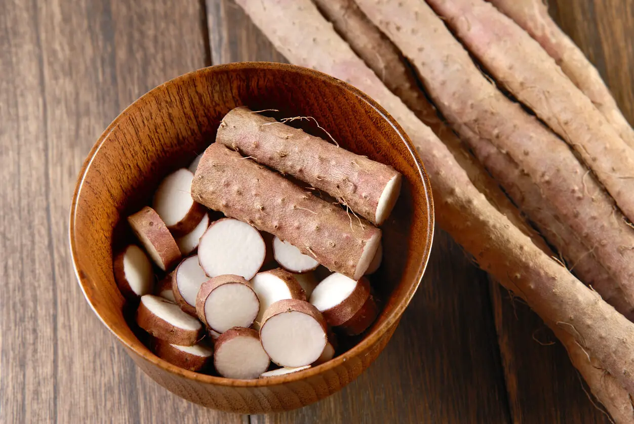 Malanga cortada.