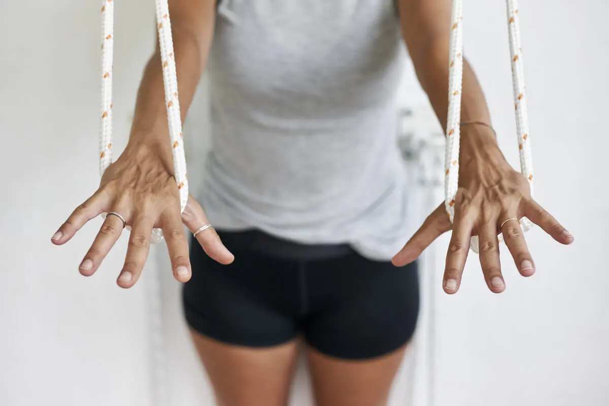 Corde per lo yoga Iyengar.