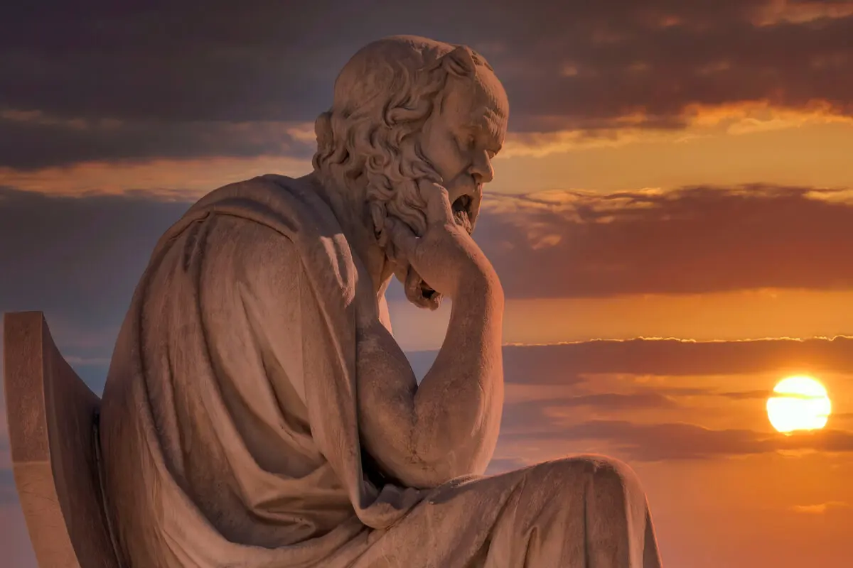 Statue de Socrate.