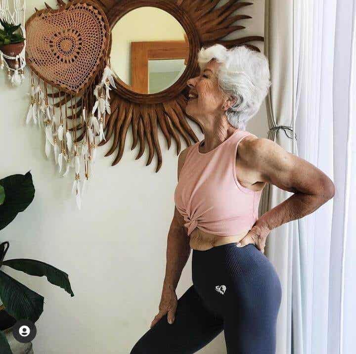 Routines of a granny who became a fitness influencer