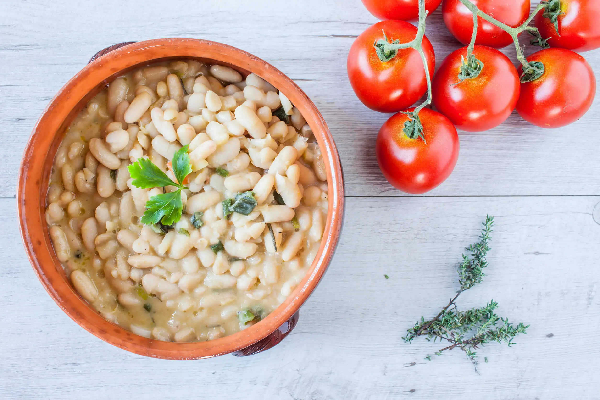 Fasolada - weiße Bohnen und Tomaten