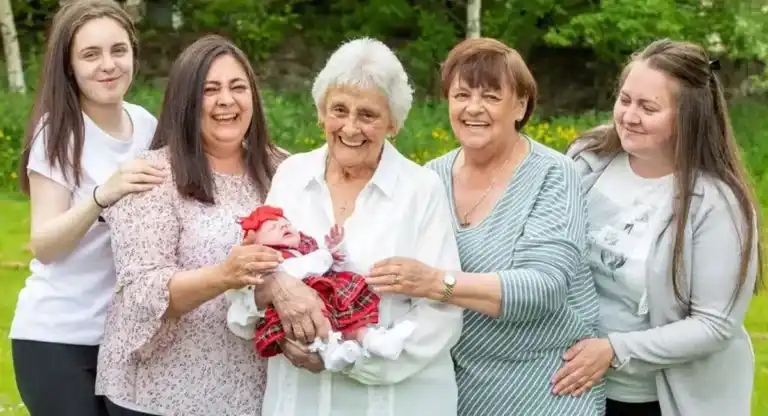 "I am a lucky woman", becomes a penta-grandmother at 86 years old
