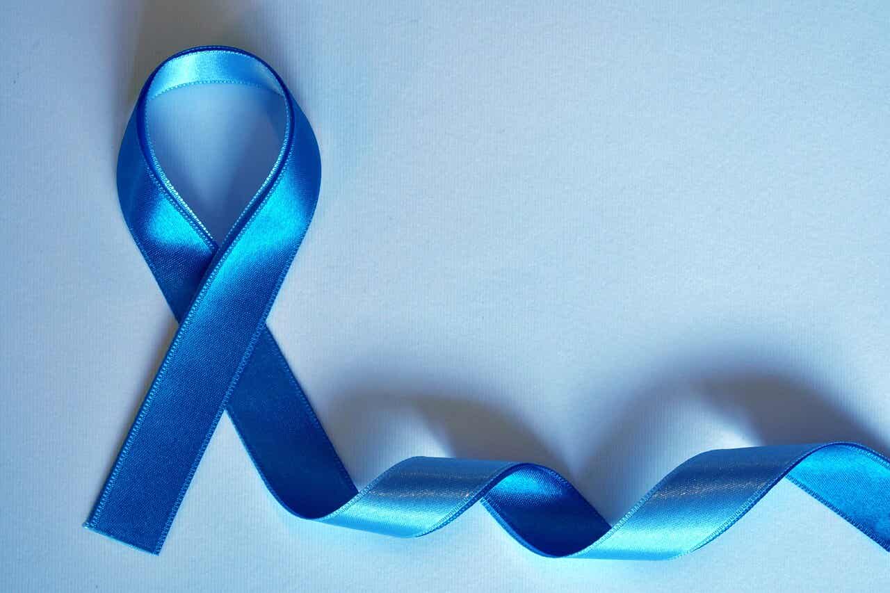 Cinta azul del cáncer de próstata.