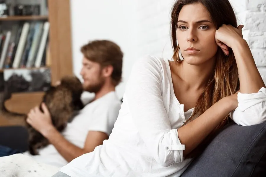 Falta de interés en la pareja.