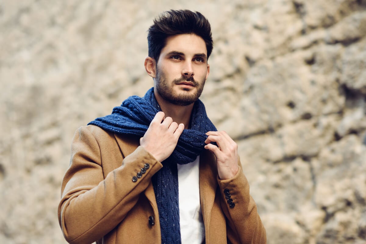 6 consejos de uso de bufanda para hombres