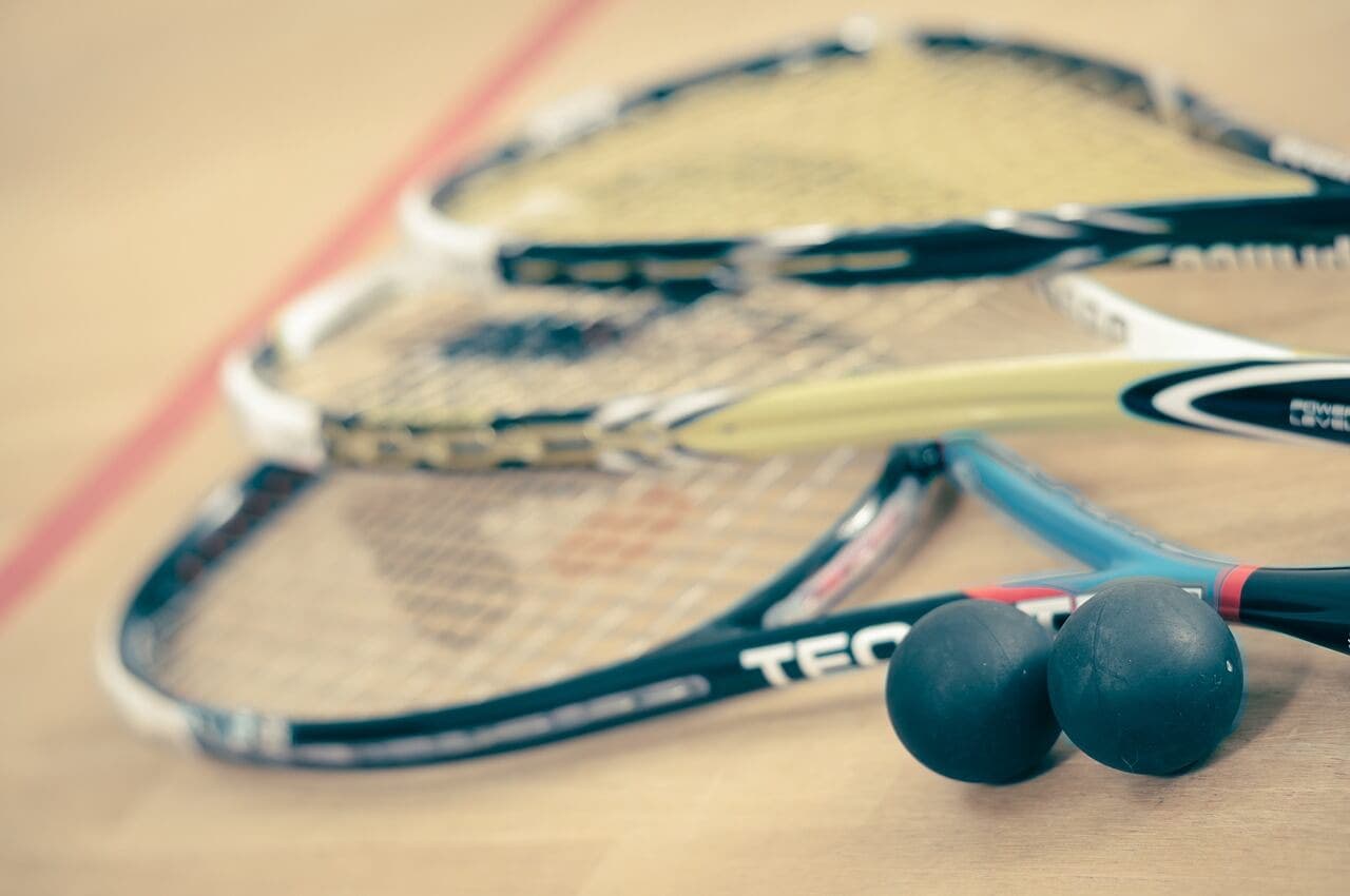 Raquetas de squash.