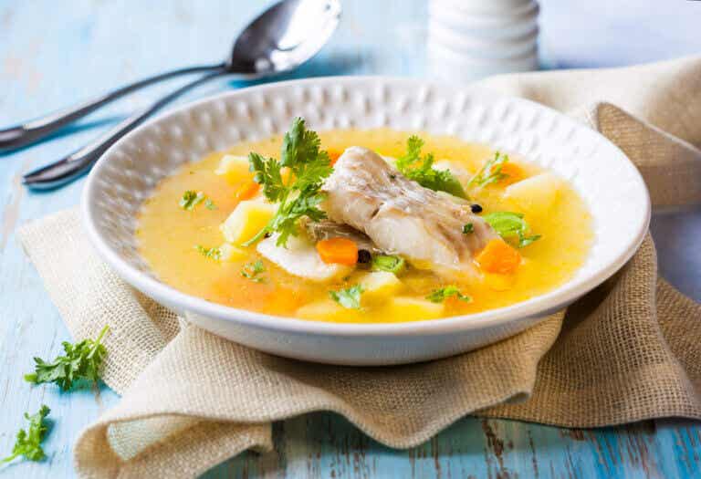 Easy and nutritious cod soup recipe