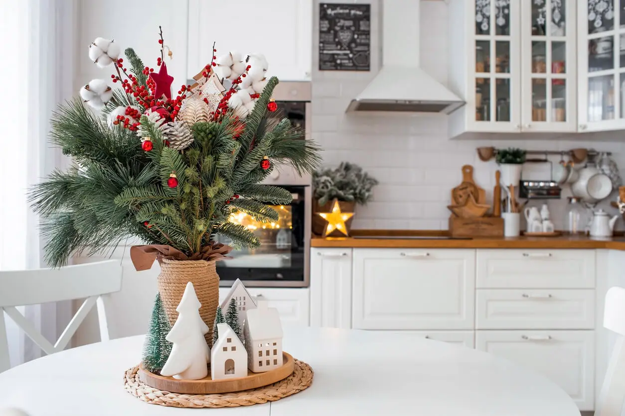 Florero de Navidad.