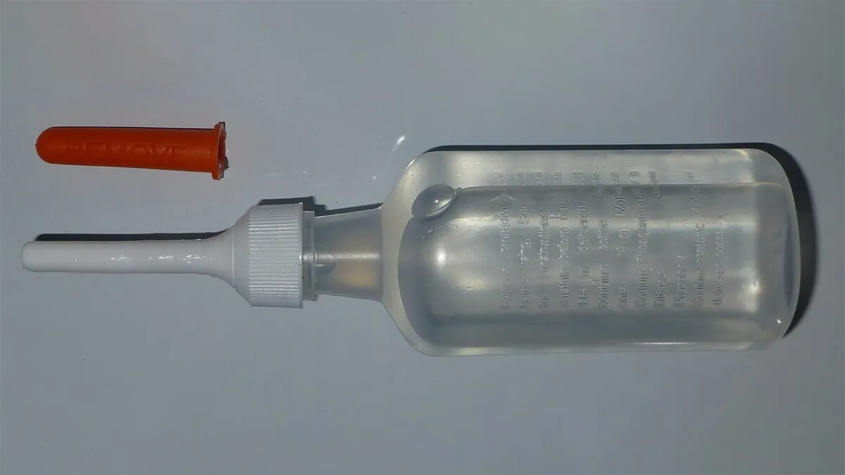 Irrigador para enema casero.