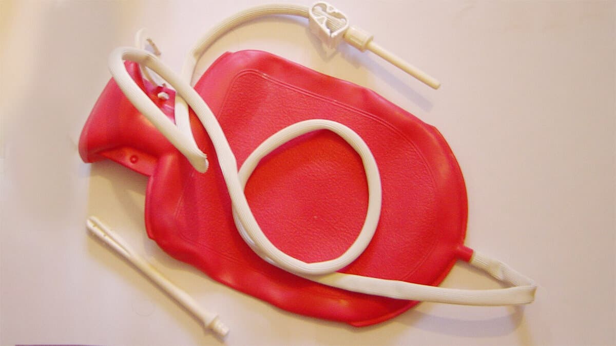 Kit de farmacia para enema casero.