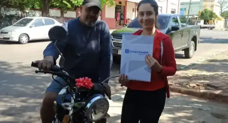 Young man buys motorcycle to thank his stepfather who paid for his two college degrees