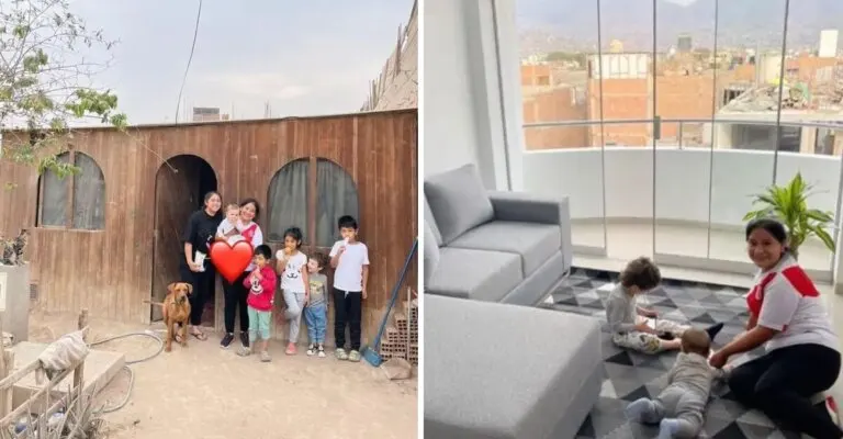 Futbolista regaló un departamento a su niñera quien vivía en una casa de madera