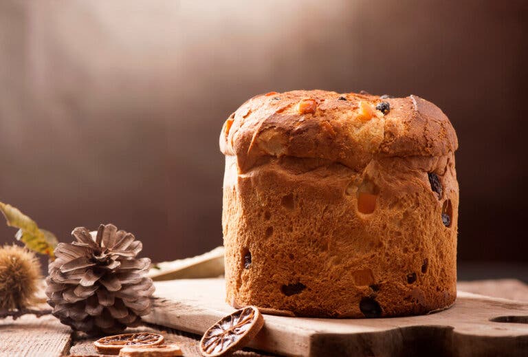 Receta clásica de panettone o pan navideño