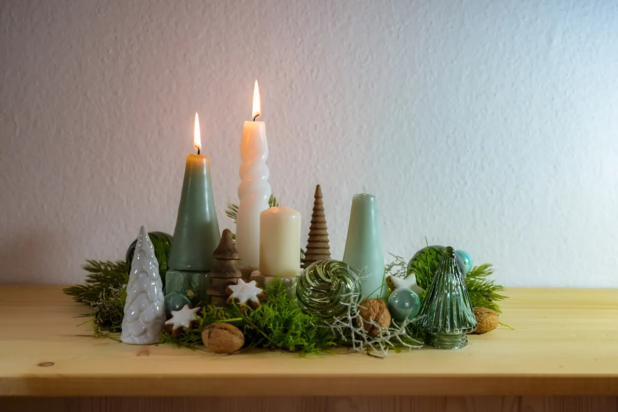 Velas de Navidad.