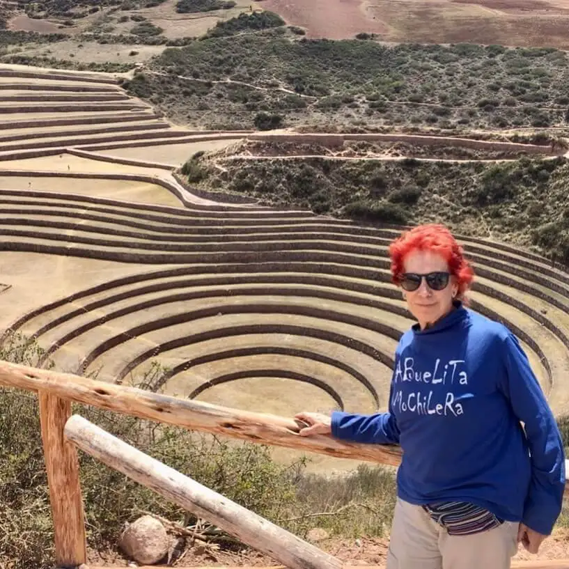 Backpacker farmor.