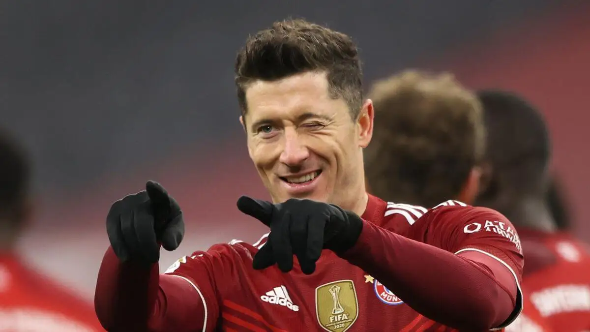 Robert Lewandowski, cuando jugaba en Alemania.