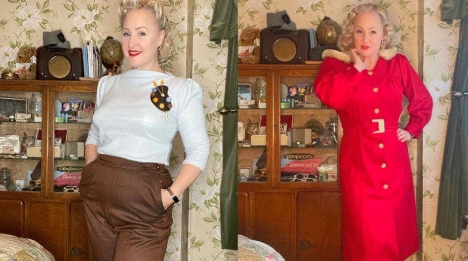 La mujer criticada por usar ropa antigua