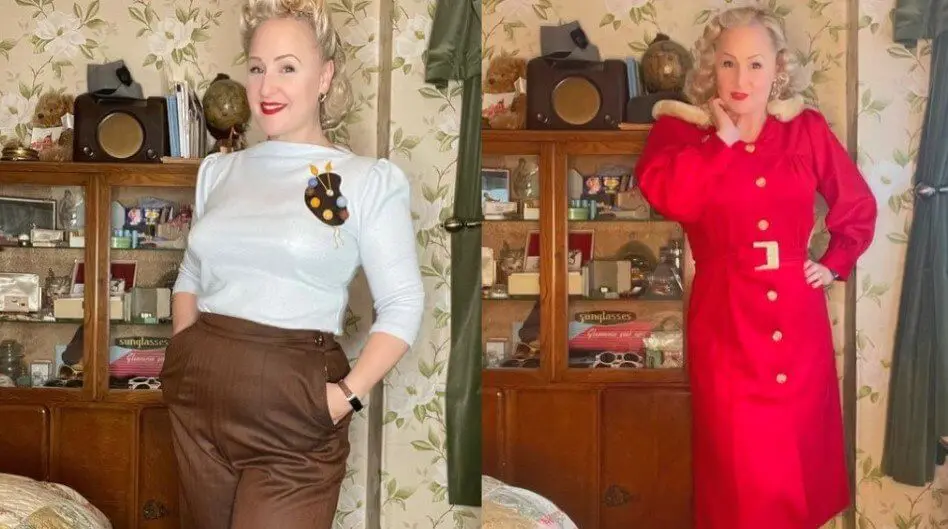 La mujer criticada por usar ropa antigua