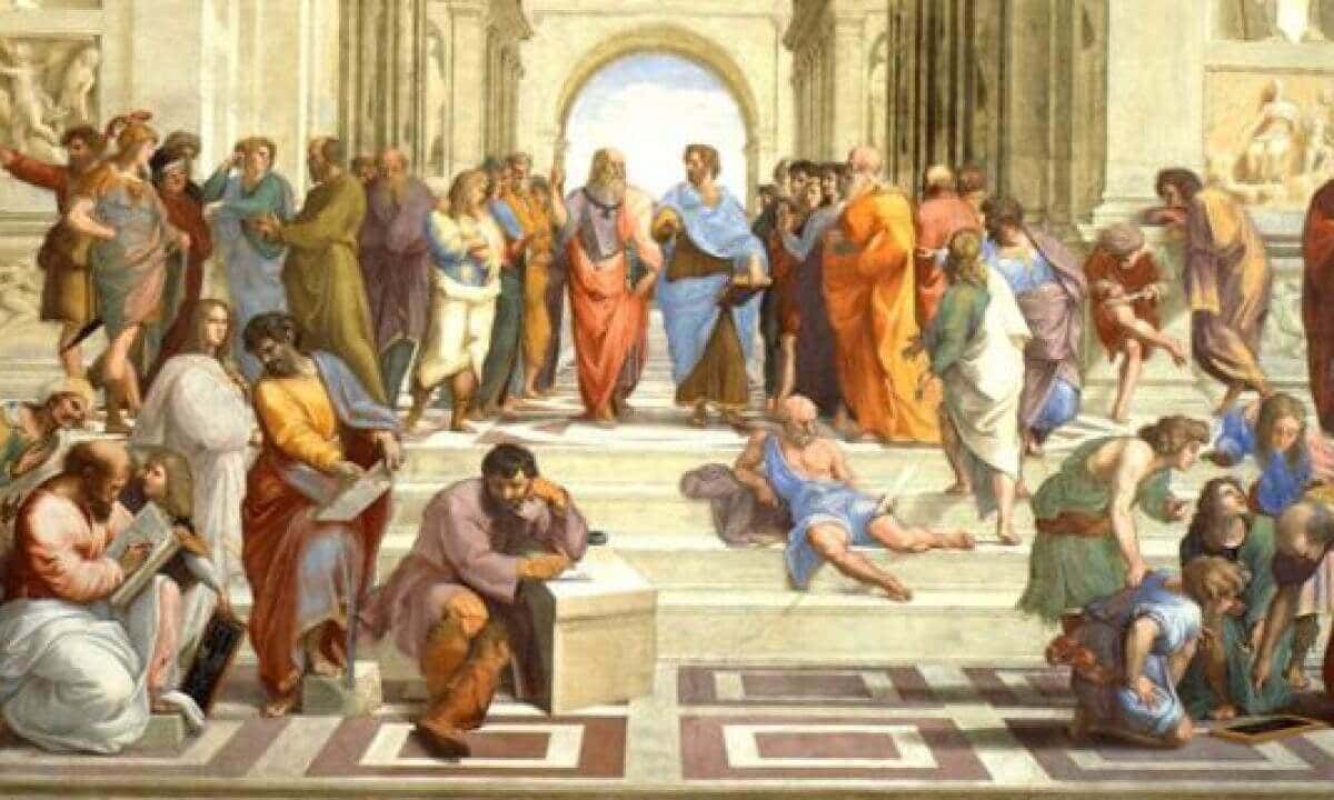 the Sophists in a temple