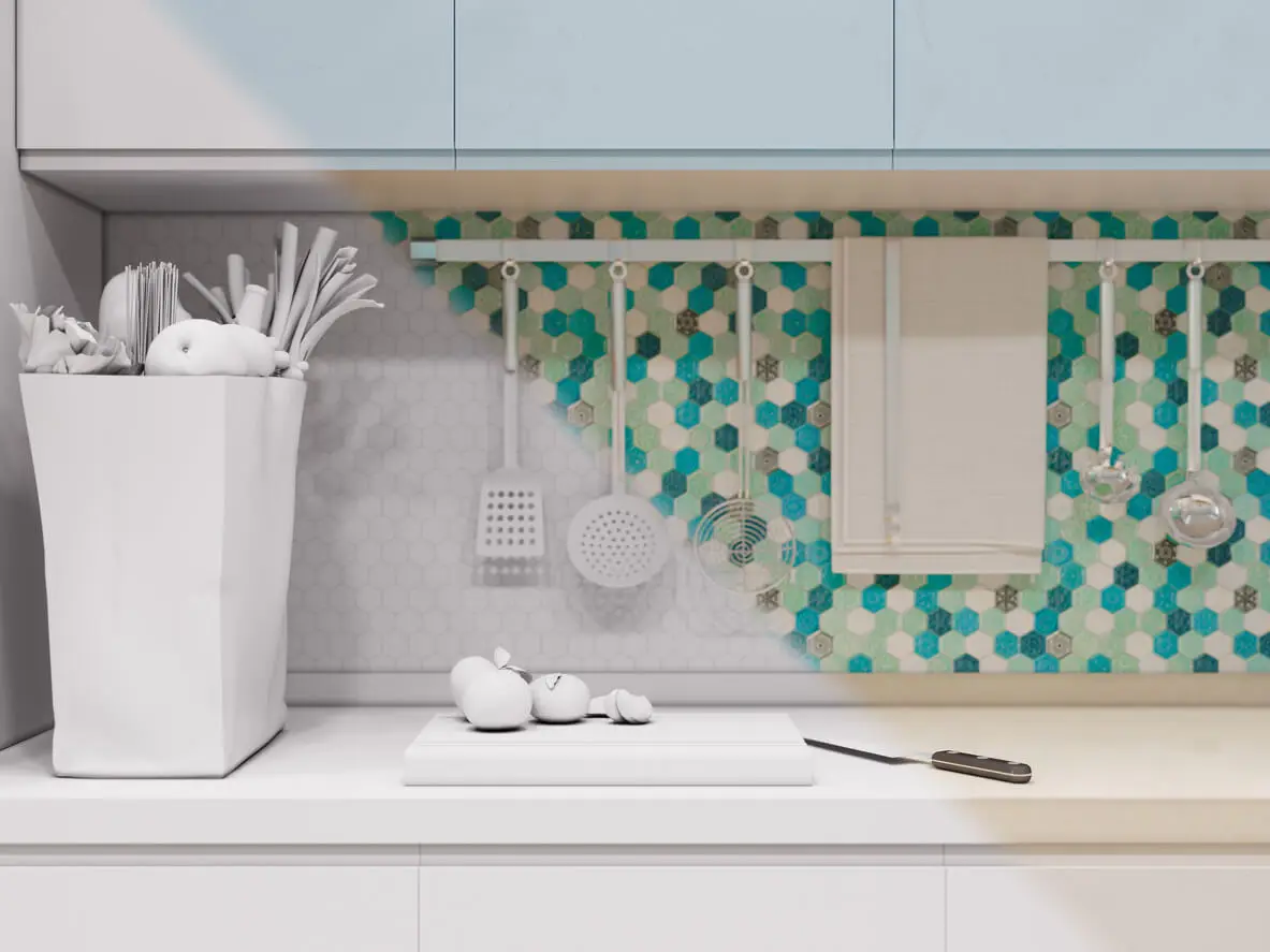 Pintura para azulejos.