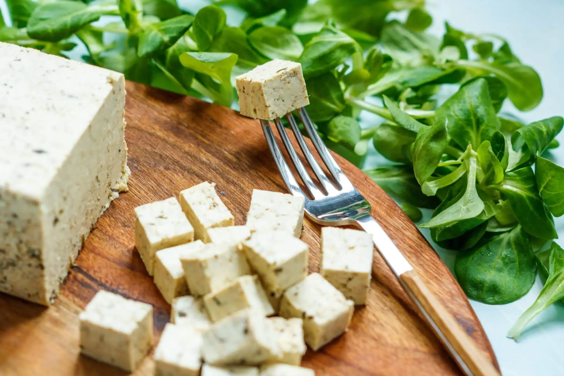 Queso vegano de arroz.