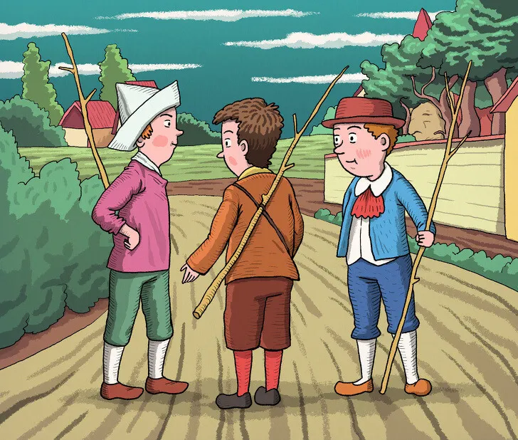 La ilustración del hombre escondido.