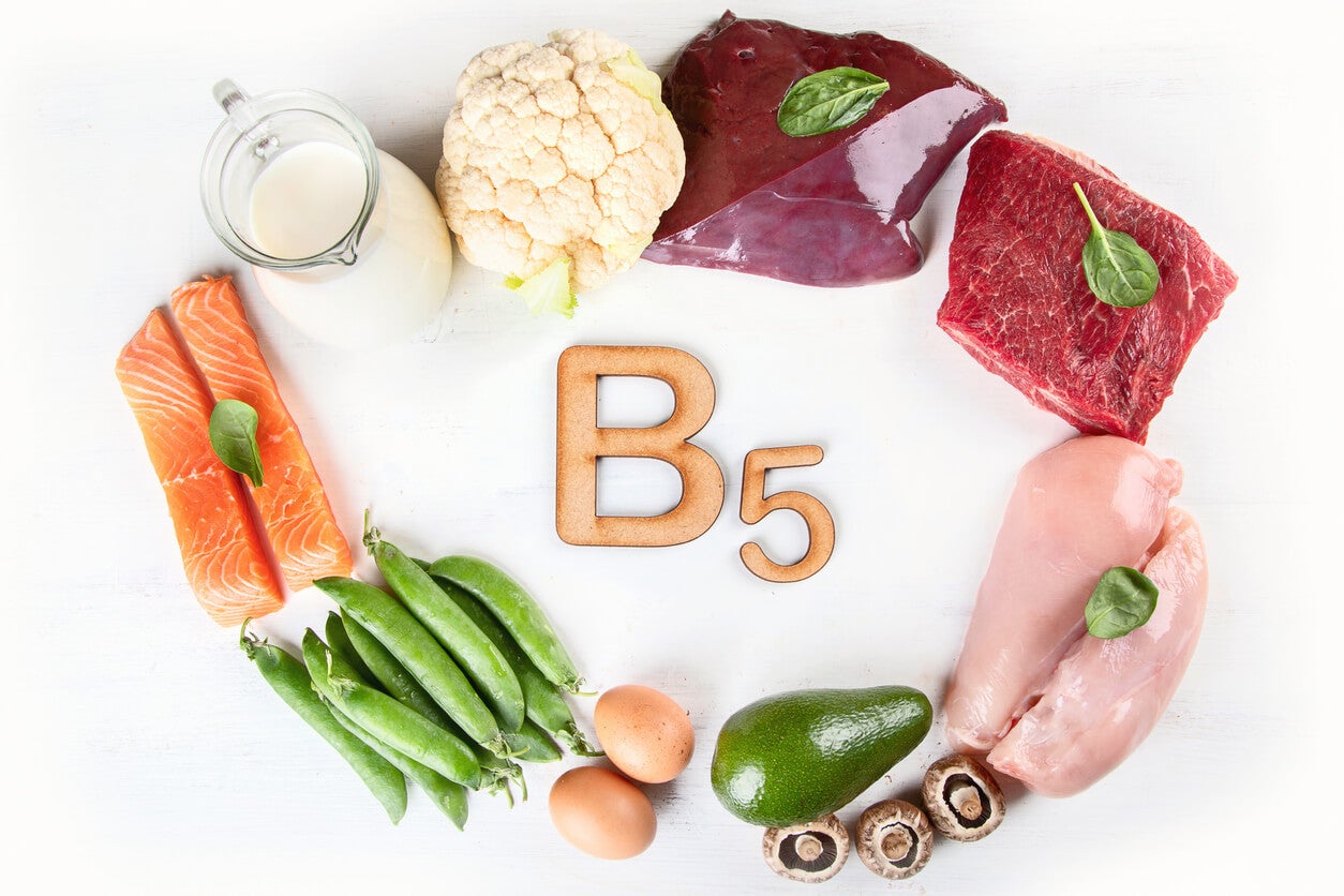 Alimentos com vitamina B5.