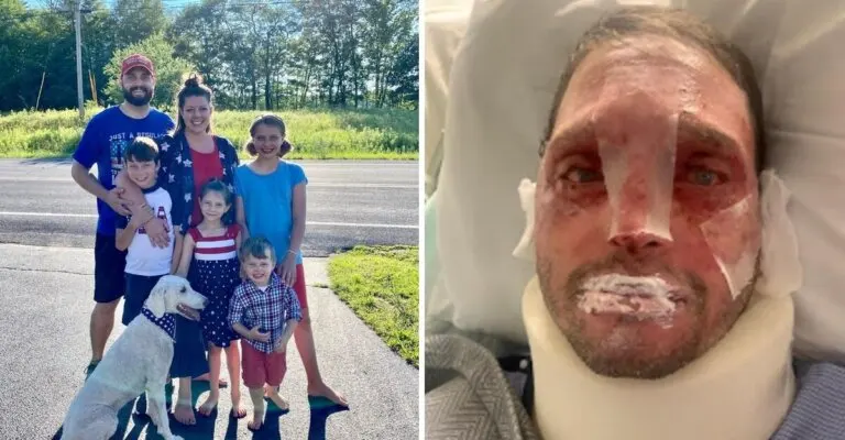 Padre heroico: sin dudar entró a un bus en llamas para salvar a sus hijos