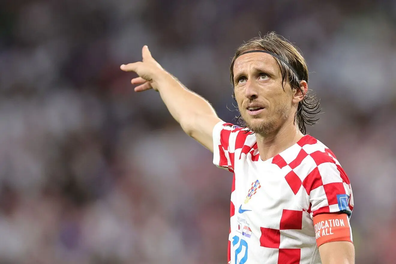 Luka Modric en el mundial de Catar 2022.
