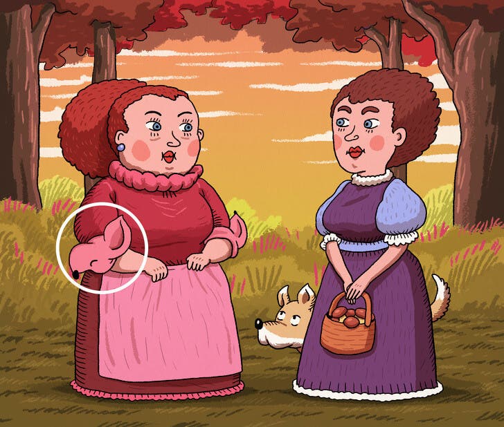 Respuesta de la ilustración de los perros.