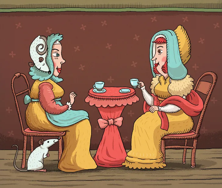 Atención al detalle, ilustración ratones.