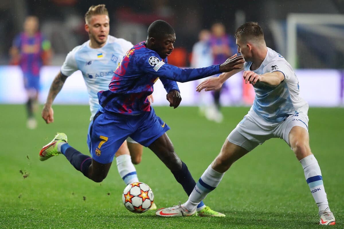 Dembélé sur le terrain.