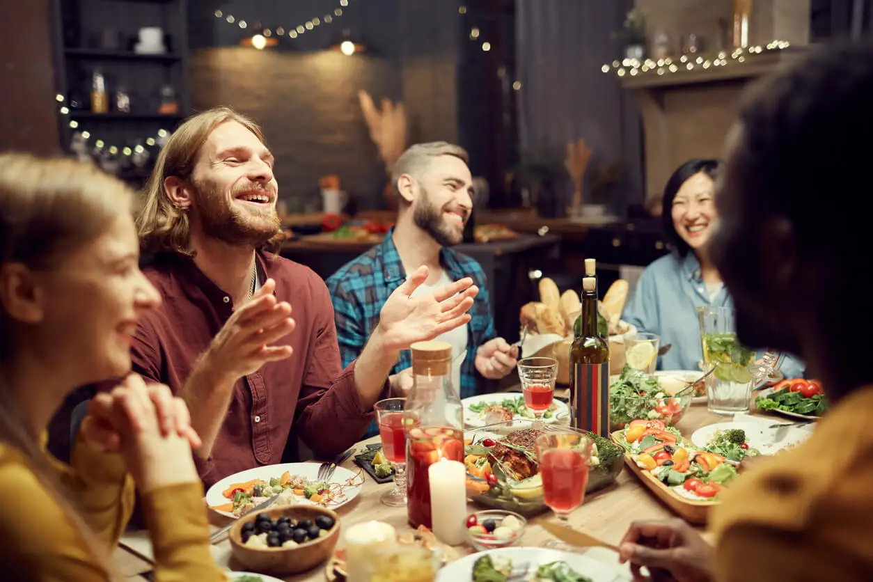 Bonne humeur entre amis.