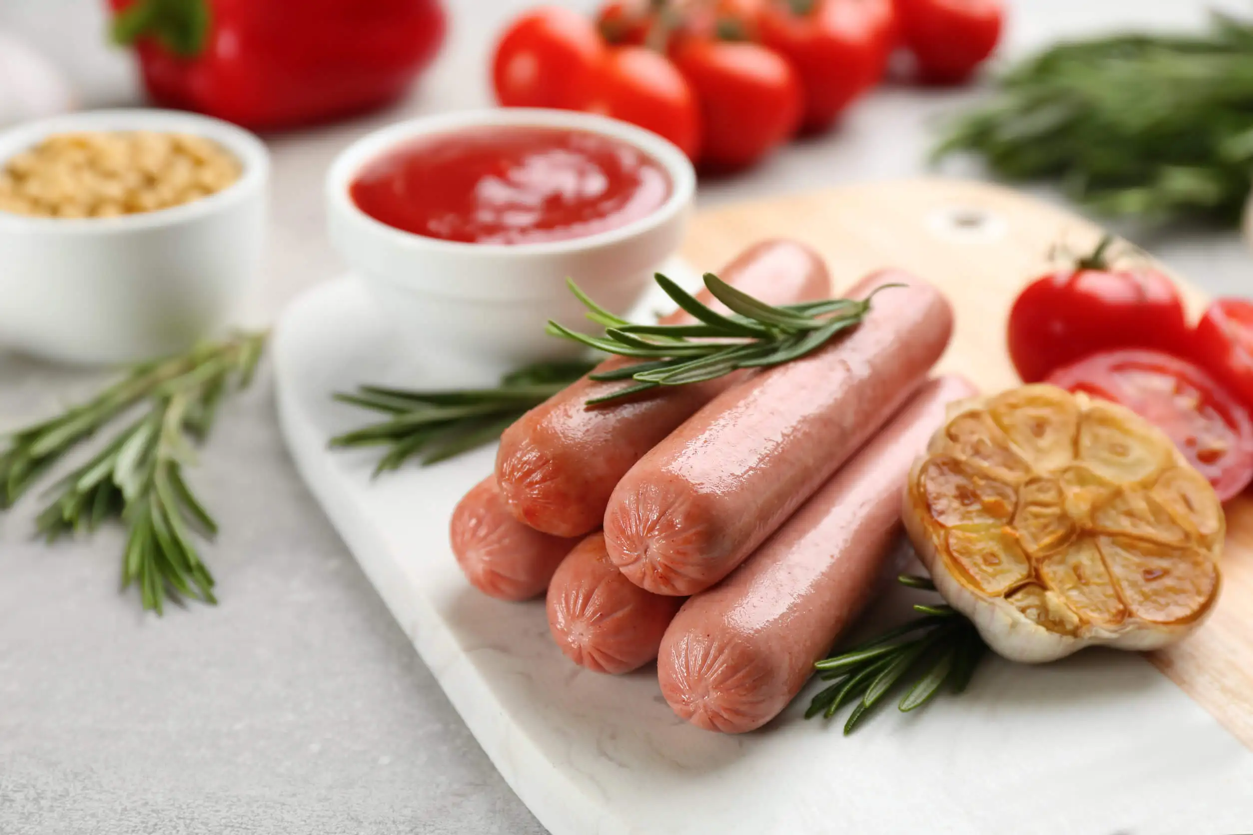 Some sausages.
