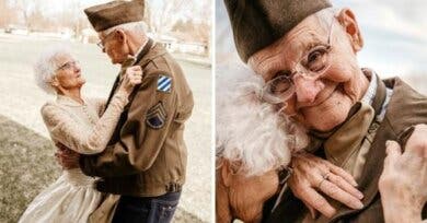 Abuelita volvió a usar vestido de novia para celebrar aniversario junto a su esposo, 70 años de casados