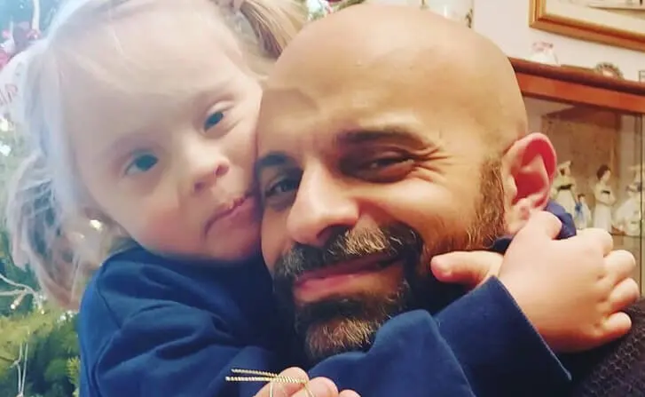 Luca y su hija.