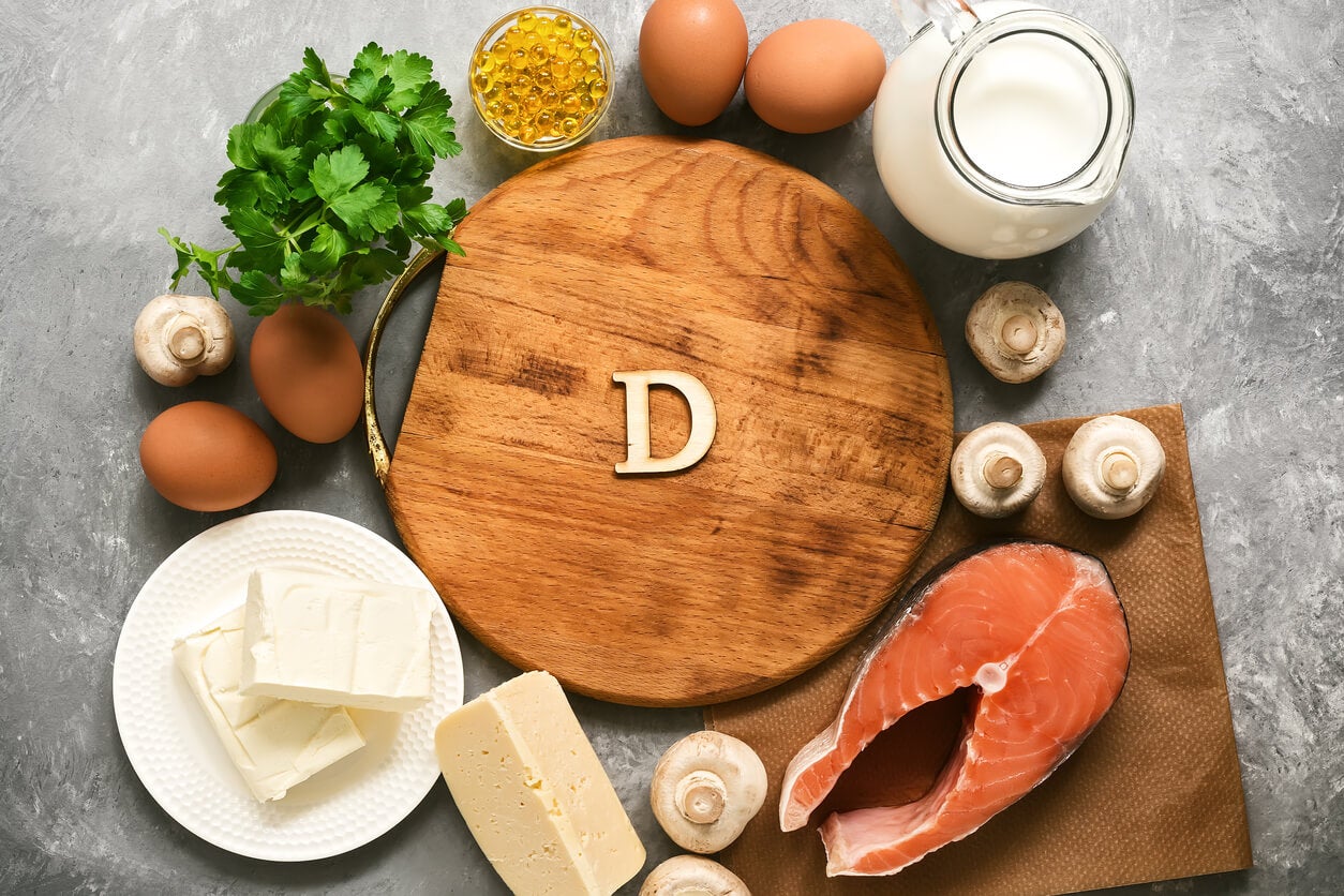Храни с витамин D.