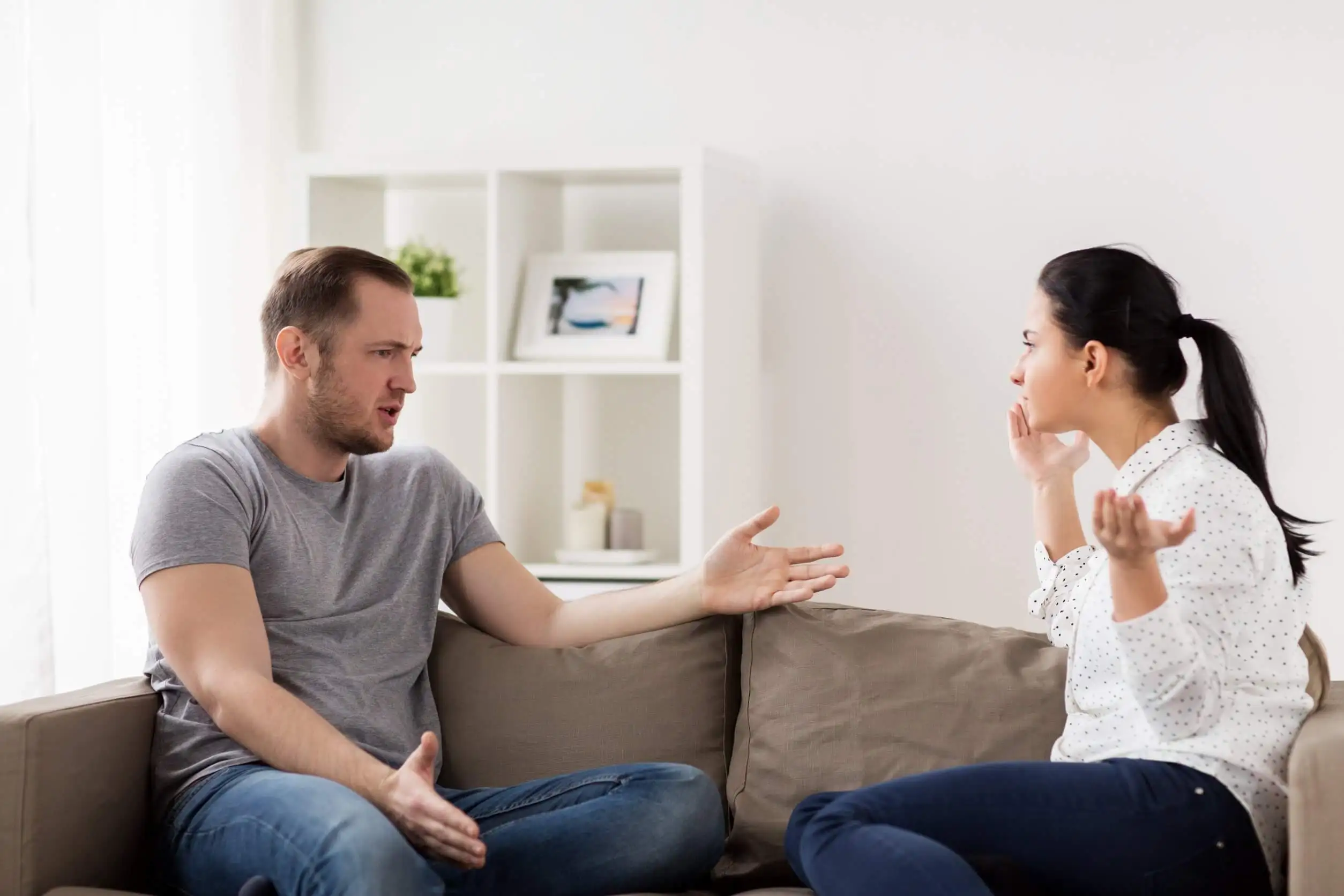 Discussione di coppia sana.